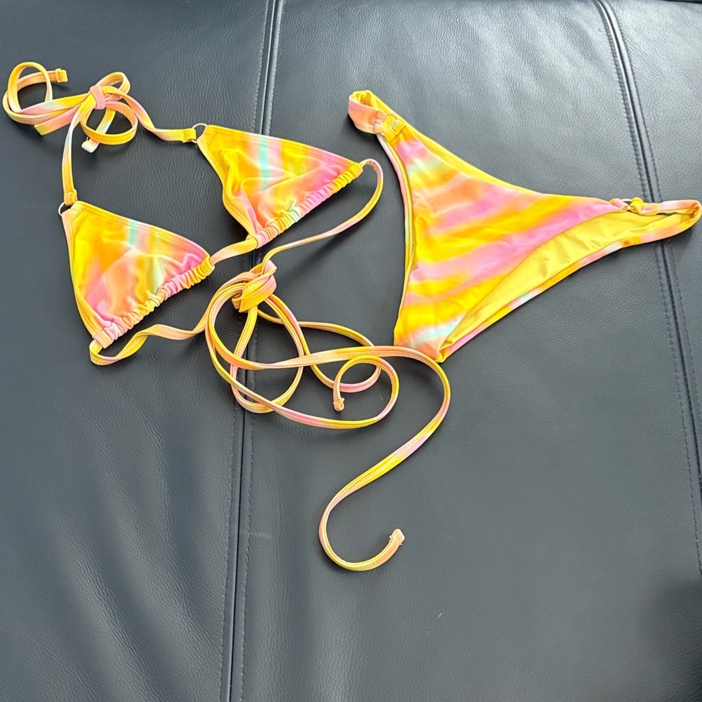 Blackbough bikini set yellow- pink